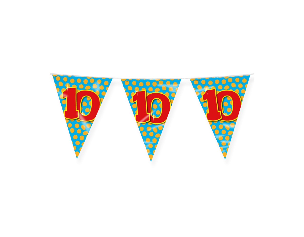 Vlaggenlijn 10 Jaar Gekleurd 10m 1 Vlaggenlijn 10 Jaar Gekleurd 10m