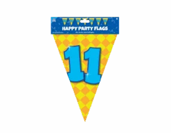 Vlaggenlijn 11 Jaar Gekleurd 10m -Feestspullen Winkel vlaggenlijn 11 jaar gekleurd 10m 2