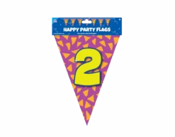 Vlaggenlijn 2 Jaar Gekleurd 10m -Feestspullen Winkel vlaggenlijn 2 jaar gekleurd 10m 2