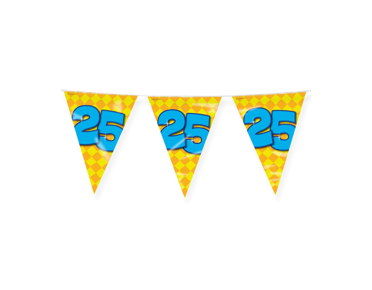 Vlaggenlijn 25 Jaar Gekleurd 10m 1 Vlaggenlijn 25 Jaar Gekleurd 10m