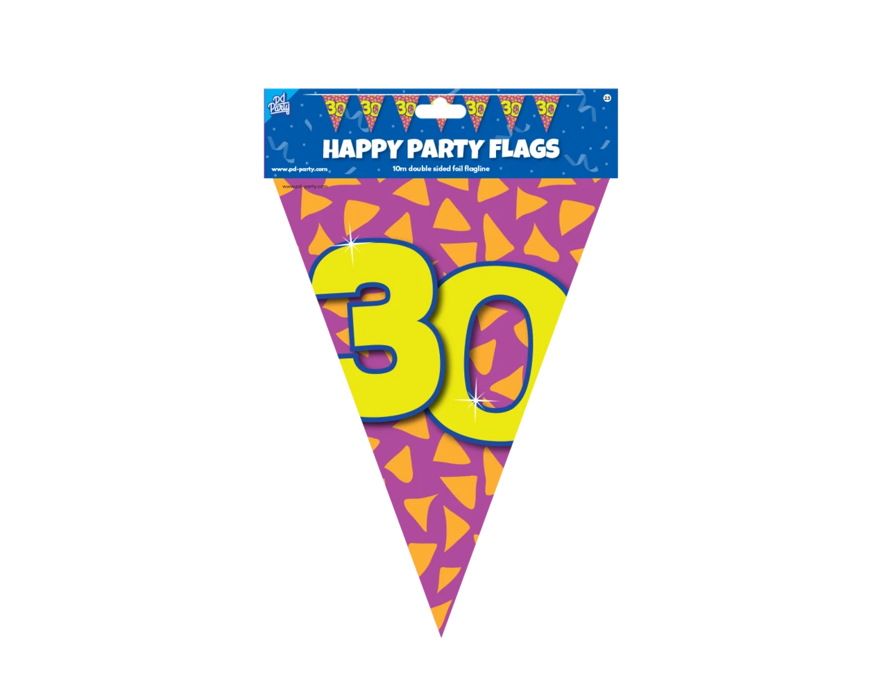 Vlaggenlijn 30 Jaar Gekleurd 10m 3 Vlaggenlijn 30 Jaar Gekleurd 10m - Afbeelding 3