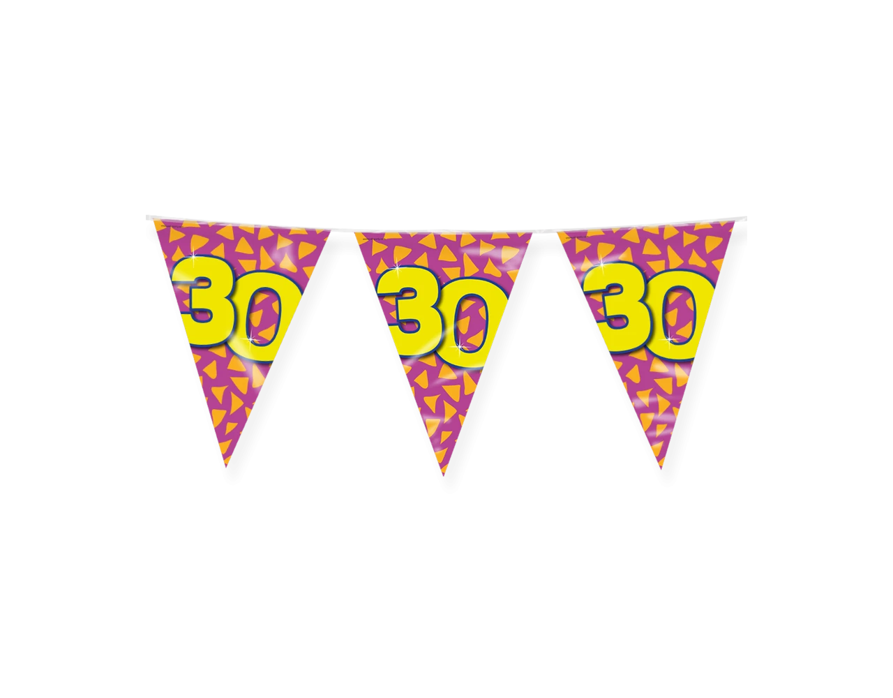 Vlaggenlijn 30 Jaar Gekleurd 10m 1 Vlaggenlijn 30 Jaar Gekleurd 10m