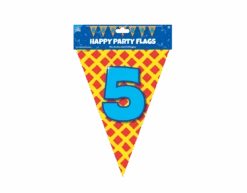 Vlaggenlijn 5 Jaar Gekleurd 10m -Feestspullen Winkel vlaggenlijn 5 jaar gekleurd 10m 2