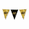 Vlaggenlijn 60 Jaar Goud Zwart 10m