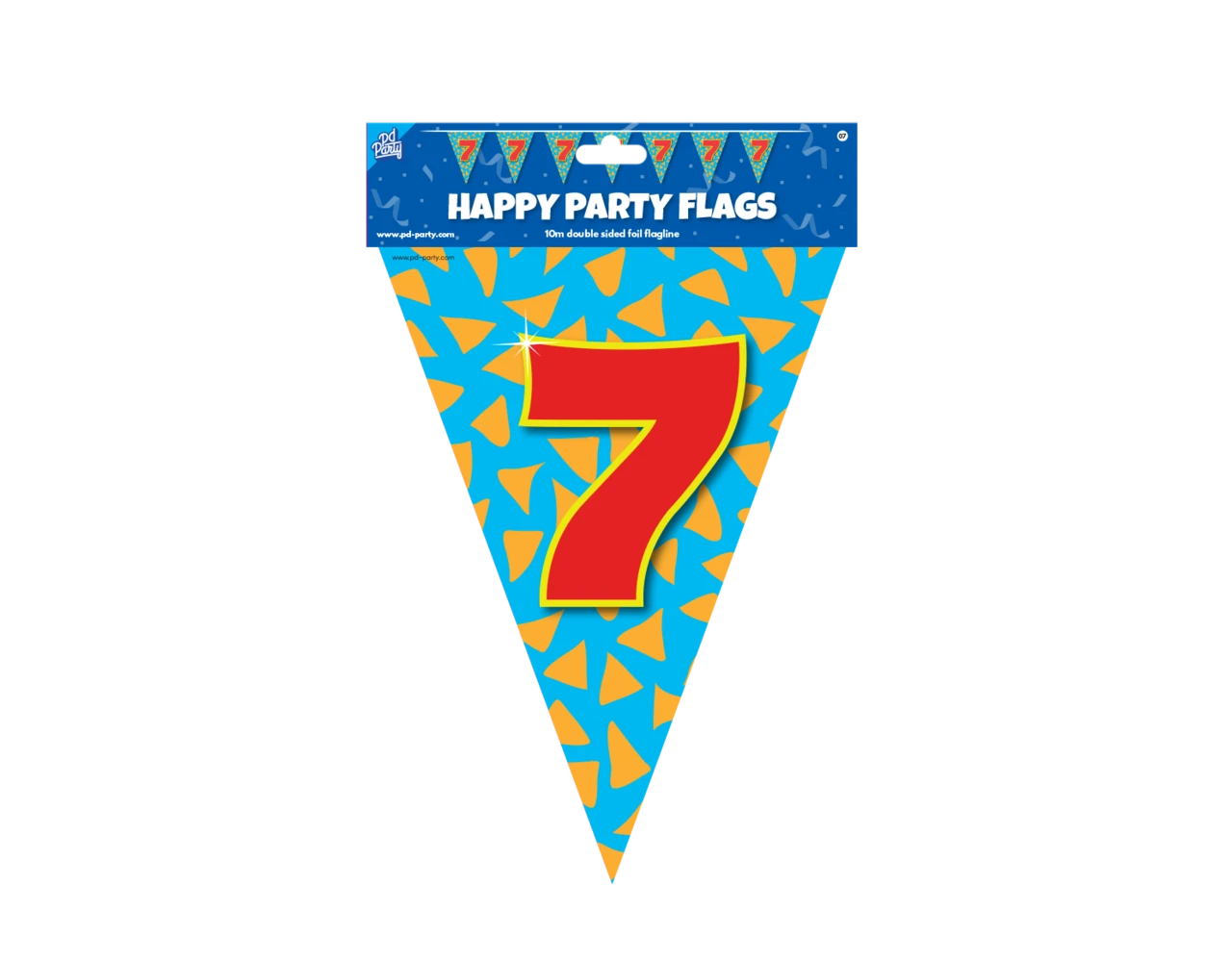 Vlaggenlijn 7 Jaar Gekleurd 10m 3 Vlaggenlijn 7 Jaar Gekleurd 10m - Afbeelding 3