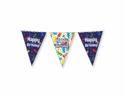 Vlaggenlijn Happy Birthday 10m