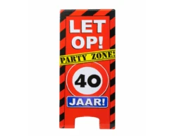 Warning Sign 40 Jaar 62,5cm
