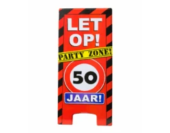 Warning Sign 50 Jaar 62,5cm
