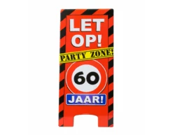 Warning Sign 60 Jaar 62,5cm