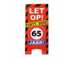 Warning Sign 65 Jaar 62,5cm