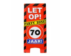 Warning Sign 70 Jaar 62,5cm