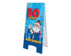 Warning Sign Abraham Cartoon 58cm