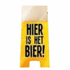 Warning Sign Hier Is Het Bier 62,5cm