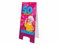 Warning Sign Sarah Cartoon 58cm