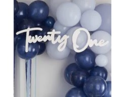 Witte Hangdecoratie 21 Jaar -Feestspullen Winkel witte hangdecoratie 21 jaar 2